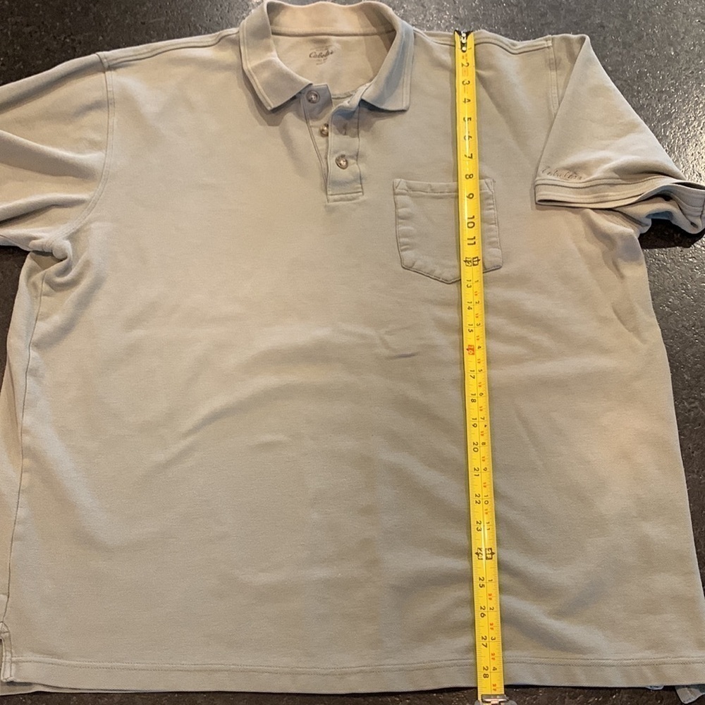 Cabelas mens short sleeve polo 2XL tall substantial fabric rugged outdoor mens - Picture 6 of 8
